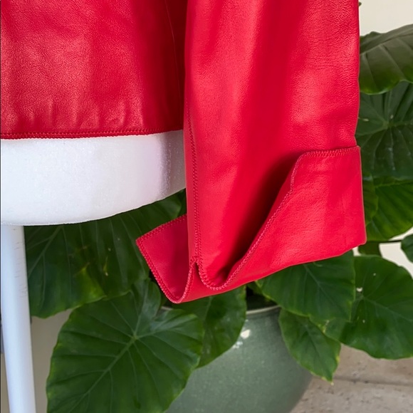 Carlisle Red Leather Jacket - Picture 5 of 7